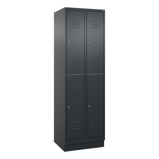 Garderobenspind C+P Classic PLUS (Anthrazit, 30, mit 4 Türen)