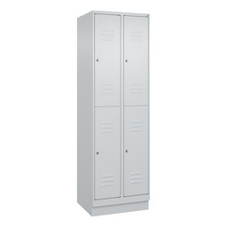 Garderobenspind C+P Classic PLUS (Lichtgrau, 30, mit 4 Türen)