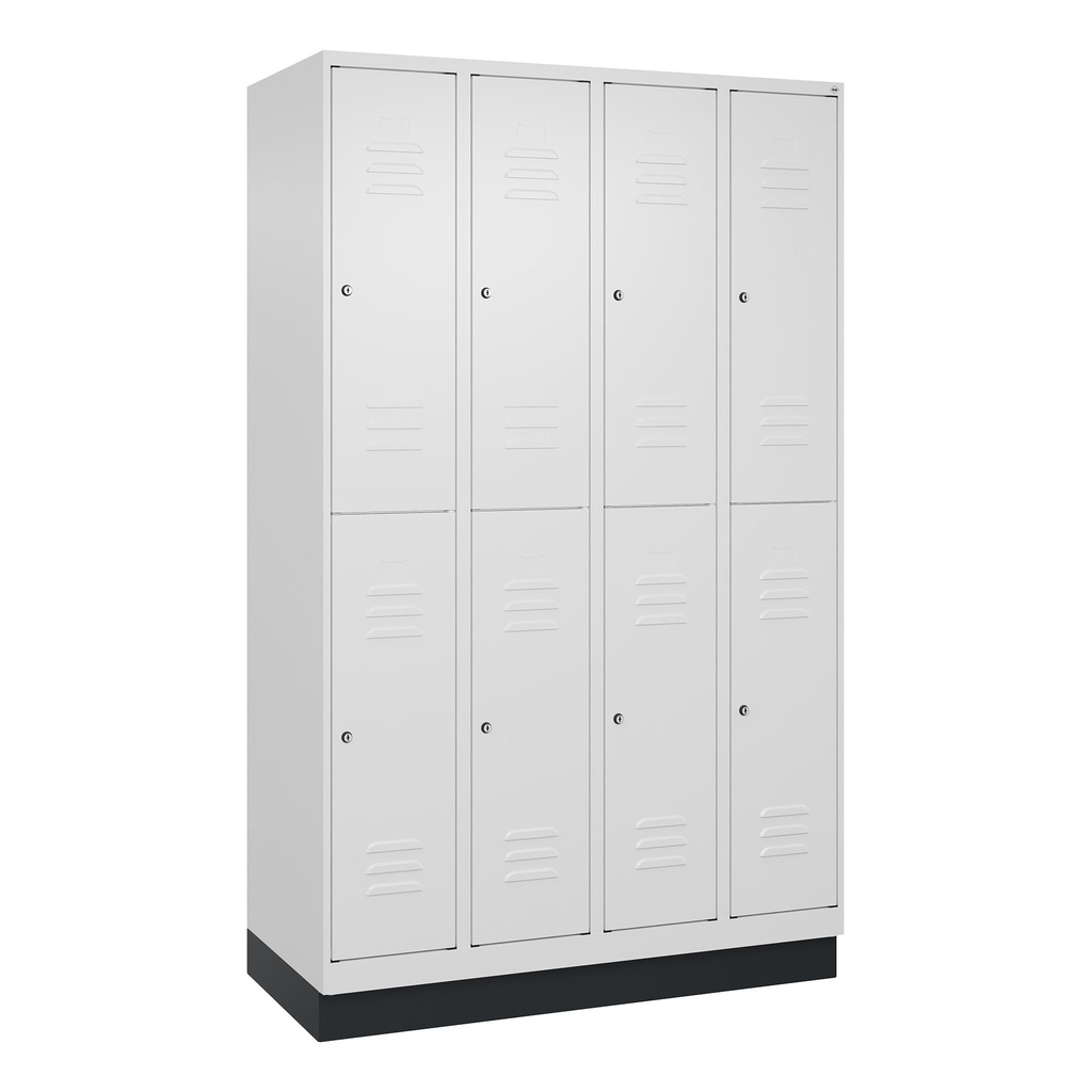 Garderobenspind C+P Classic PLUS (Weiss, 30, mit 8 Türen)