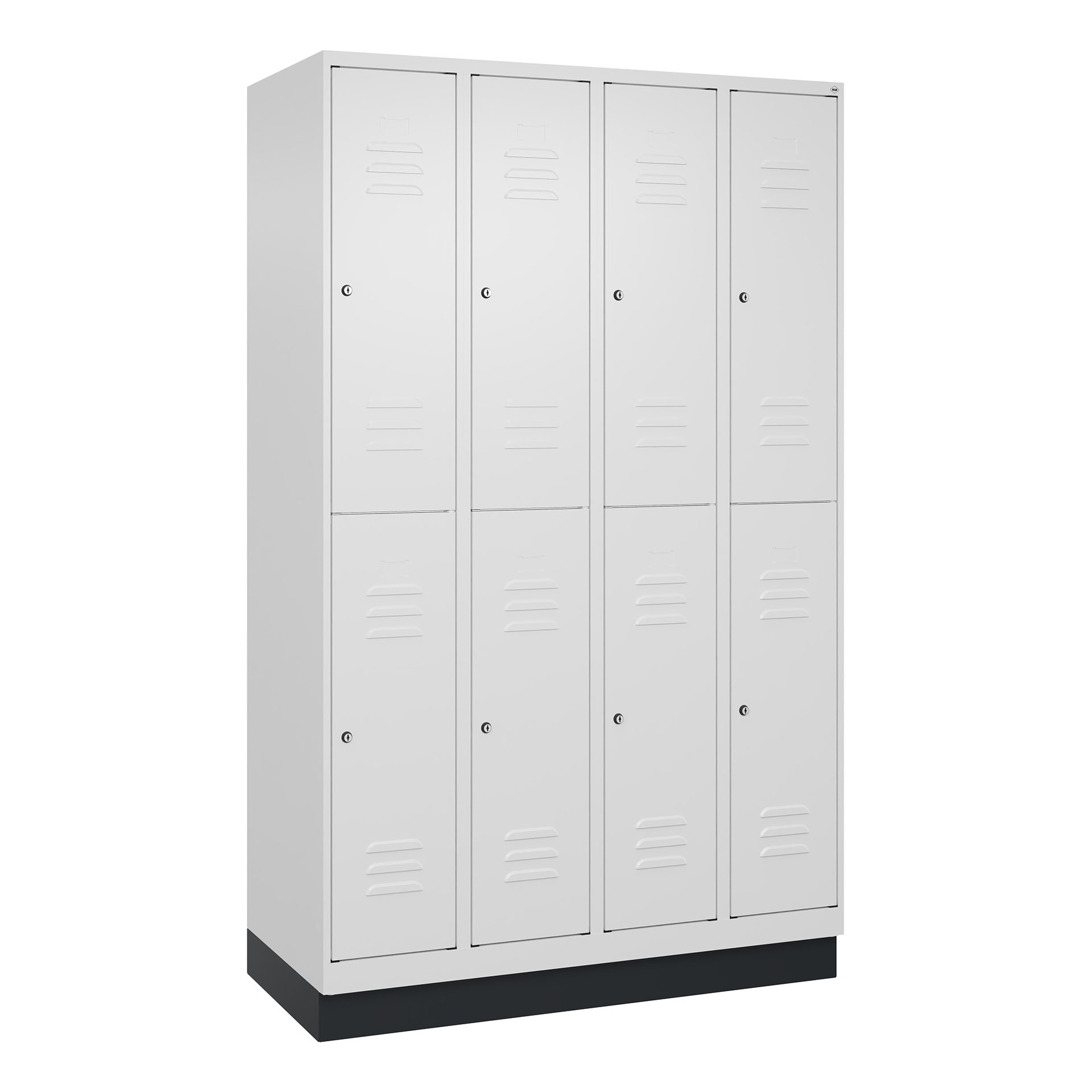 Image of Garderobenspind C+P Classic PLUS, Weiss, mit 8 Türen, mit Schlüssel, Neu Robust - ideal für Büro und Empfangsbereich