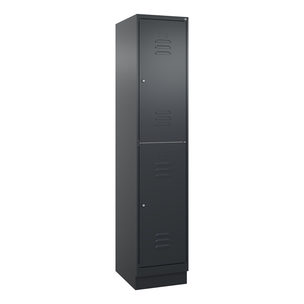 Garderobenspind C+P Classic PLUS (Anthrazit, 40, mit 2 Türen)