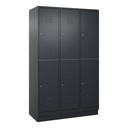 Garderobenspind C+P Classic PLUS (Anthrazit, 40, mit 6 Türen)