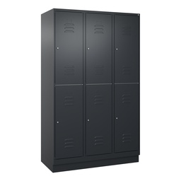 Garderobenspind C+P Classic PLUS (Anthrazit, 40, mit 6 Türen)