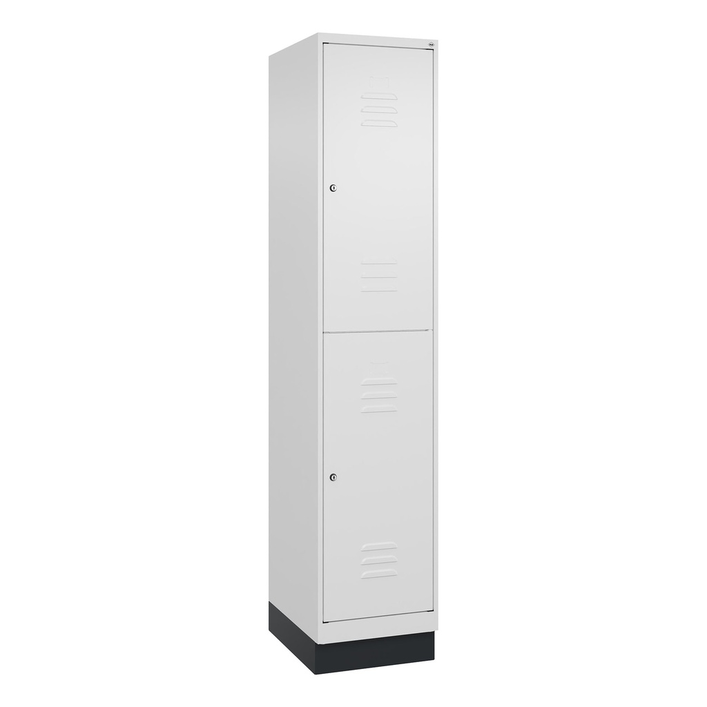 Garderobenspind C+P Classic PLUS (Weiss, 40, mit 2 Türen)
