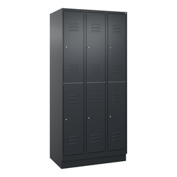 Garderobenspind C+P Classic PLUS (Anthrazit, 30, mit 6 Türen)