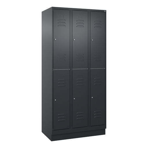Garderobenspind C+P Classic PLUS (Anthrazit, 30, mit 6 Türen)