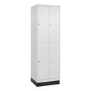 Garderobenspind C+P Classic PLUS (Neu, Weiss, 30, mit 4 Türen)