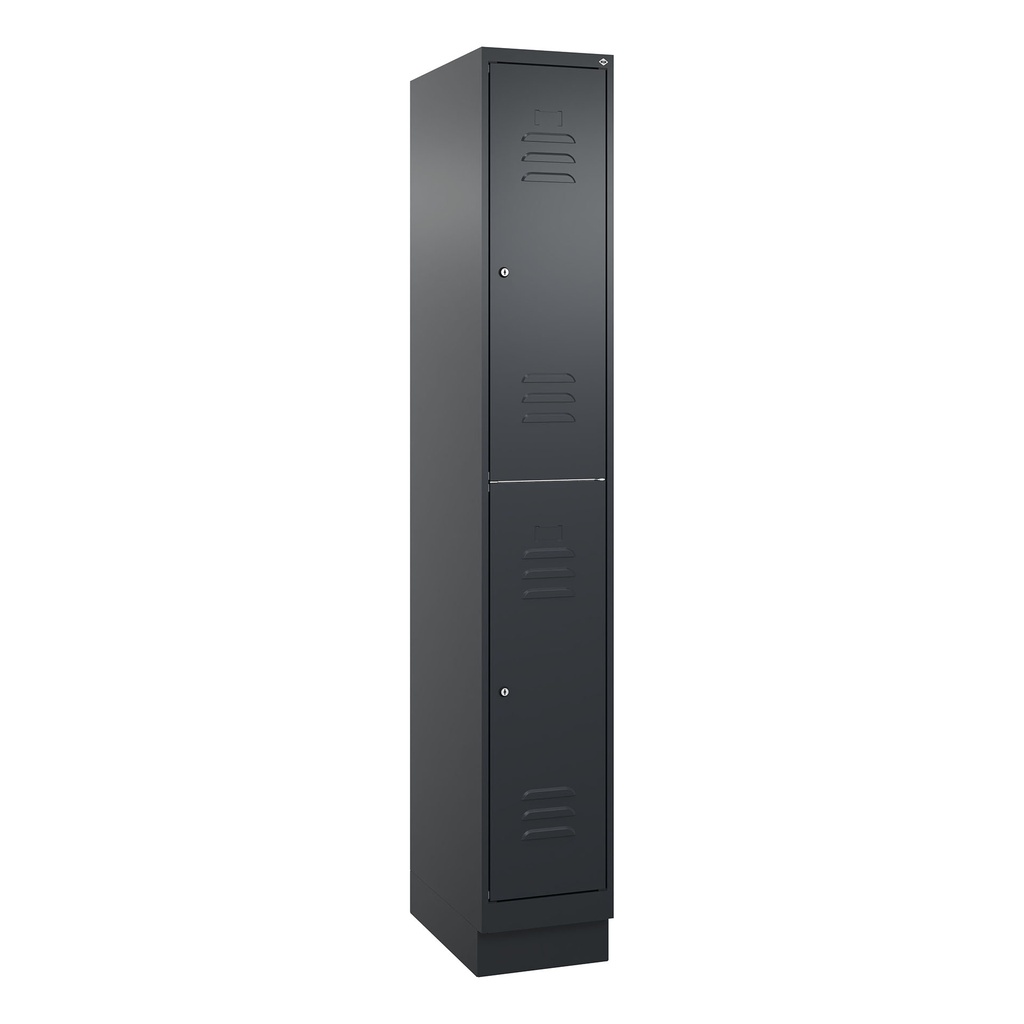 Garderobenspind C+P Classic PLUS (Anthrazit, 30, mit 2 Türen)