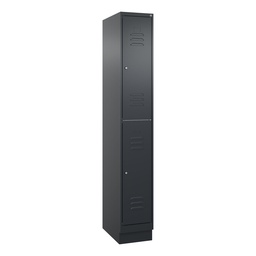 Garderobenspind C+P Classic PLUS (Anthrazit, 30, mit 2 Türen)