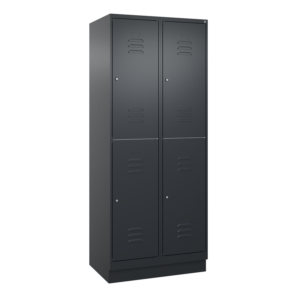 Garderobenspind C+P Classic PLUS (Anthrazit, 40, mit 4 Türen)