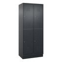 Garderobenspind C+P Classic PLUS (Anthrazit, 40, mit 4 Türen)