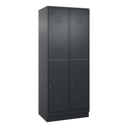 Garderobenspind C+P Classic PLUS (Anthrazit, 40, mit 4 Türen)