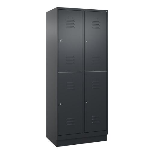 Garderobenspind C+P Classic PLUS (Anthrazit, 40, mit 4 Türen)