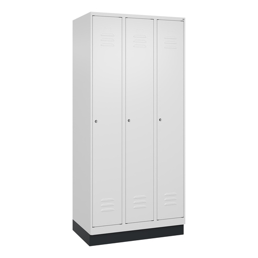 Garderobenspind C+P Classic PLUS (Weiss, 30, mit 3 Türen)
