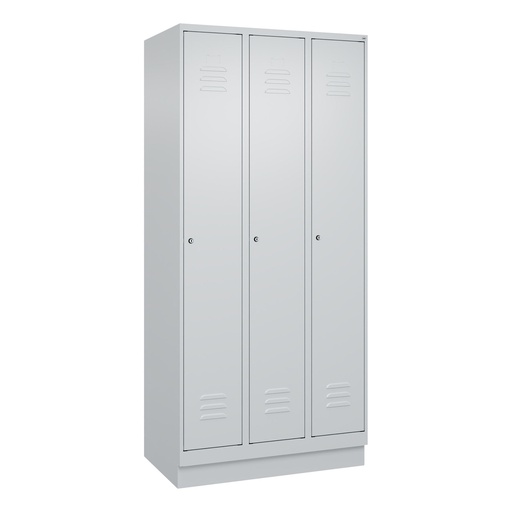 Garderobenspind C+P Classic PLUS (Lichtgrau, 30, mit 3 Türen)