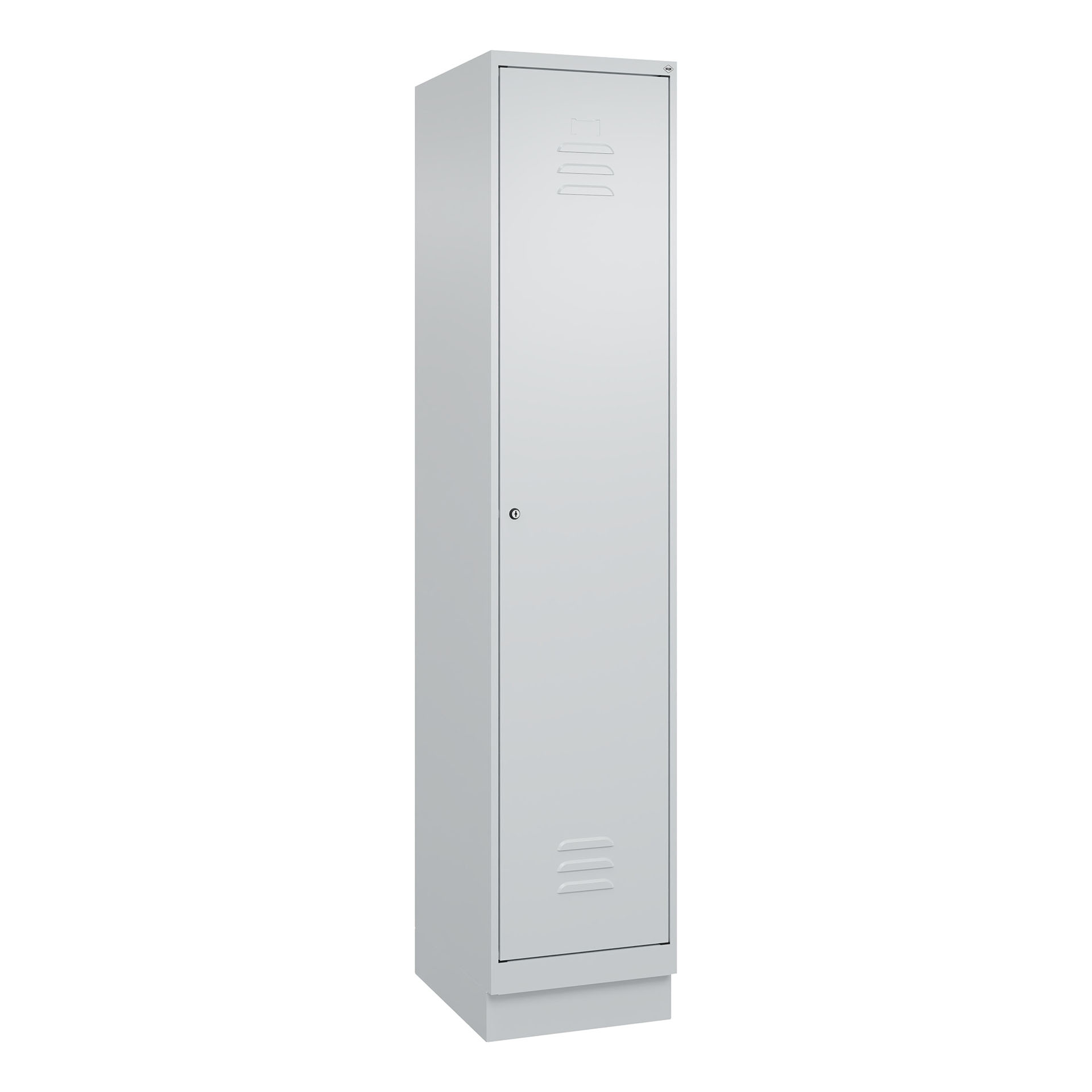 Image of Garderobenspind C+P Classic PLUS, Lichtgrau, mit 1 Türe, mit Schlüssel, Neu Robust - ideal für Büro und Empfangsbereich