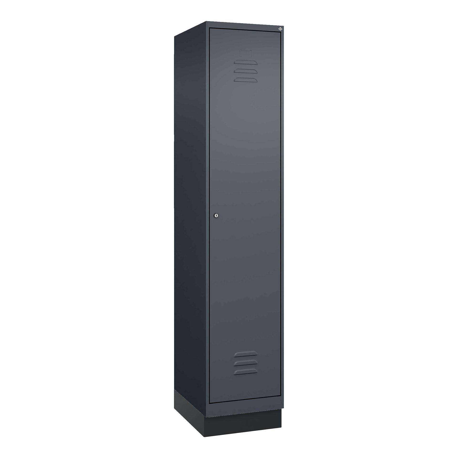 Image of Garderobenspind C+P Classic PLUS, Anthrazit, mit 1 Türe, mit Schlüssel, Neu Robust - ideal für Büro und Empfangsbereich