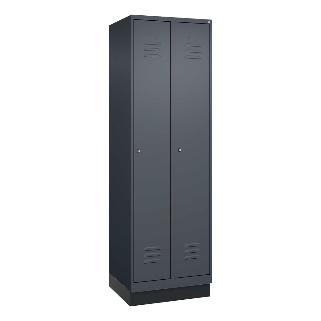 Garderobenspind C+P Classic PLUS (Anthrazit, 30, mit 2 Türen)