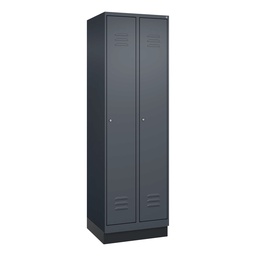 Garderobenspind C+P Classic PLUS (Anthrazit, 30, mit 2 Türen)