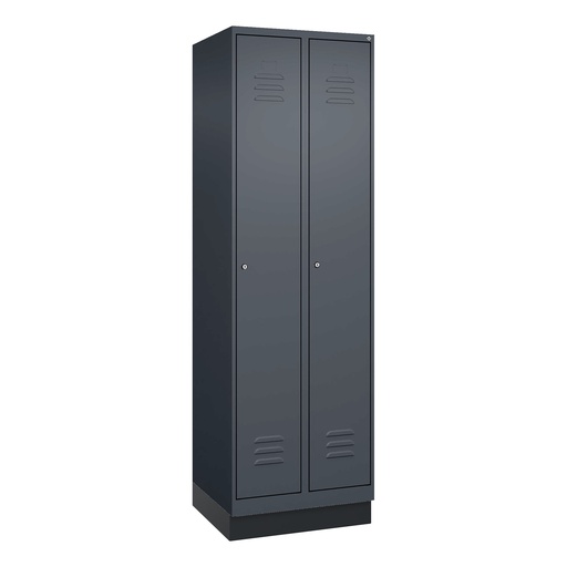 Garderobenspind C+P Classic PLUS (Anthrazit, 30, mit 2 Türen)