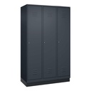 Garderobenspind C+P Classic PLUS (Anthrazit, 40, mit 3 Türen)