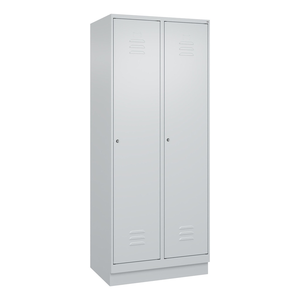 Garderobenspind C+P Classic PLUS (Lichtgrau, 40, mit 2 Türen)