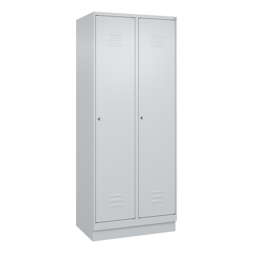 Garderobenspind C+P Classic PLUS (Lichtgrau, 40, mit 2 Türen)