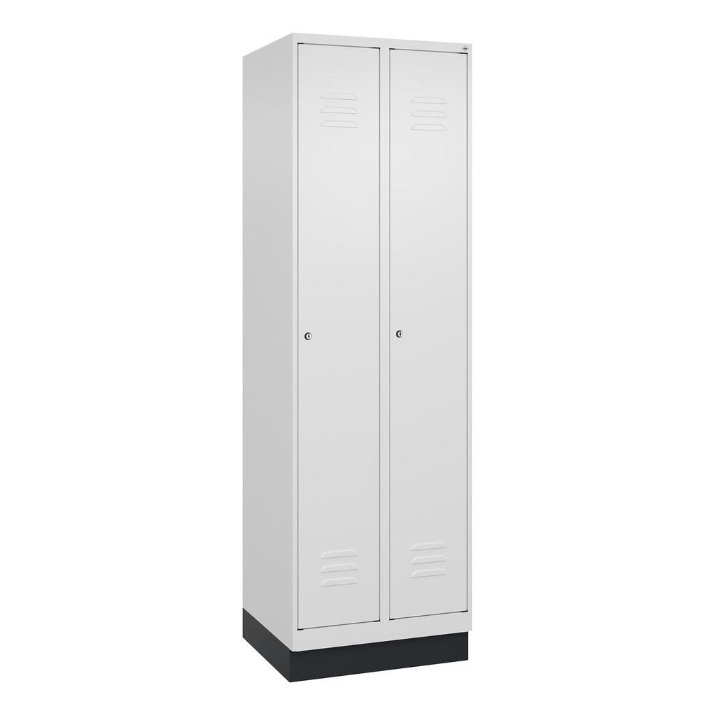 Garderobenspind C+P Classic PLUS (Weiss, 30, mit 2 Türen)