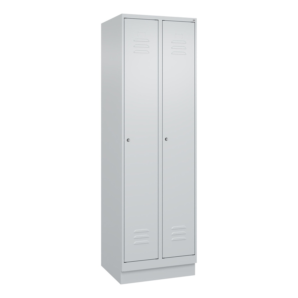 Garderobenspind C+P Classic PLUS (Lichtgrau, 30, mit 2 Türen)