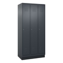 Garderobenspind C+P Classic PLUS (Anthrazit, 30, mit 3 Türen)