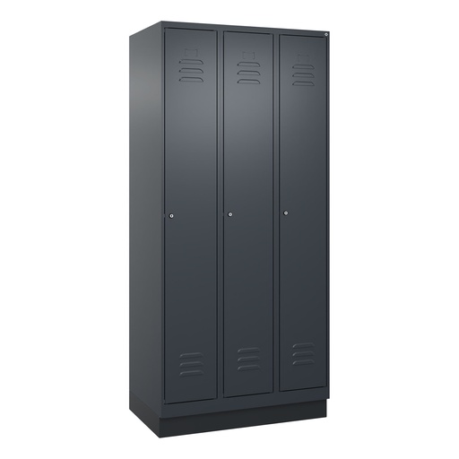 Garderobenspind C+P Classic PLUS (Anthrazit, 30, mit 3 Türen)