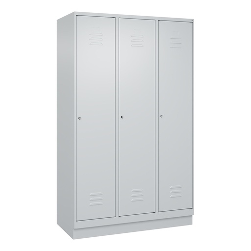 Garderobenspind C+P Classic PLUS (Lichtgrau, 40, mit 3 Türen)