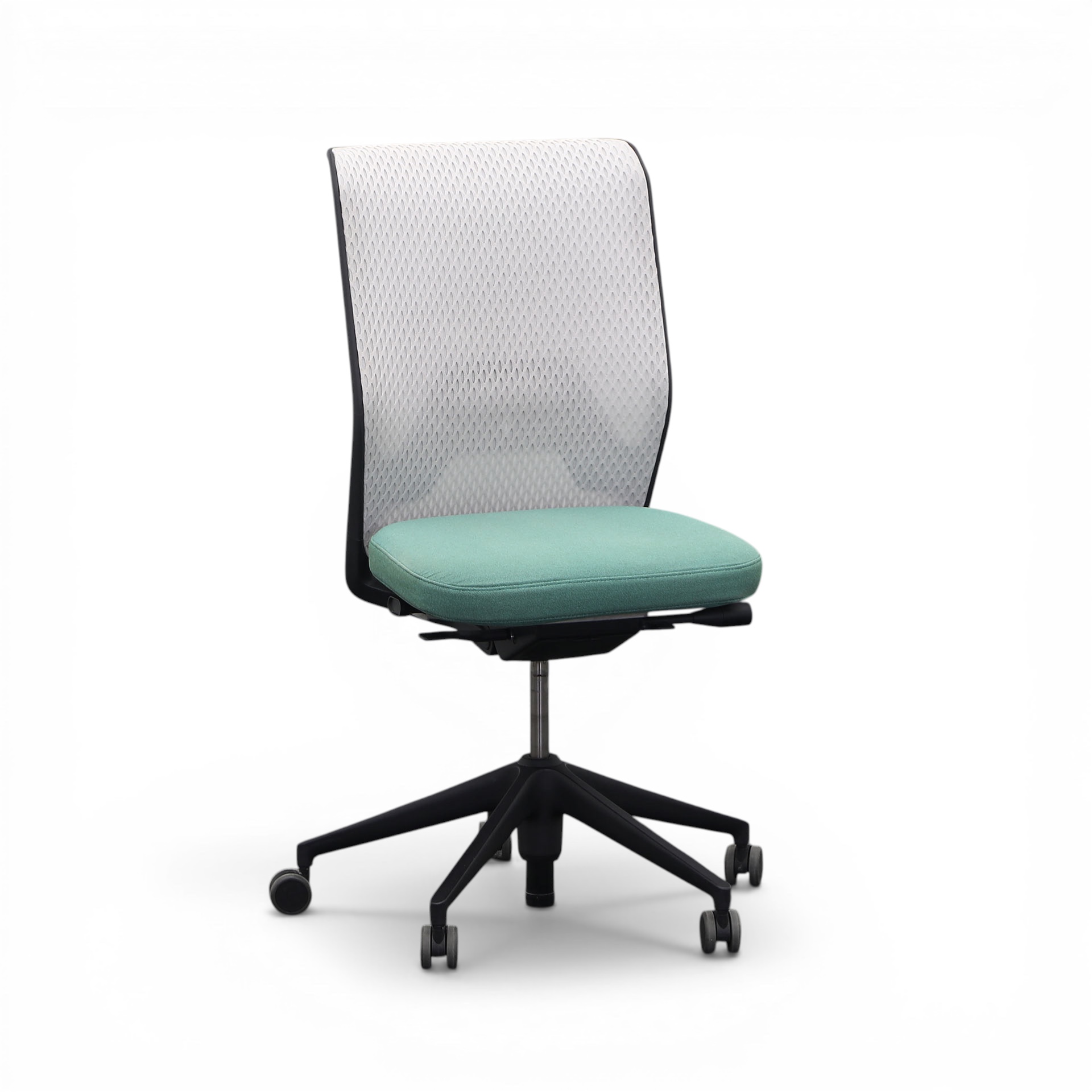 Bürostuhl Vitra ID Mesh ohne Armlehnen, Grün/Schwarz, Normal gebraucht, Ergonomischer Stuhl - ideal für flexibles Arbeiten