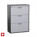 Hängeregisterschrank Haworth / Elan Euroffice (Lichtgrau, Normal gebraucht, mit Schlüssel)