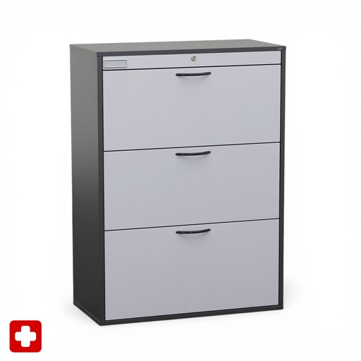 Hängeregisterschrank Haworth / Elan Euroffice (Lichtgrau, Normal gebraucht, mit Schlüssel)