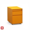 Rollcontainer Lista LO (Orange, Normal gebraucht, ohne Schlüssel)