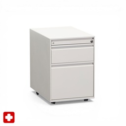 Rollcontainer Lista LO (Weiss, Normal gebraucht, mit Schlüssel)