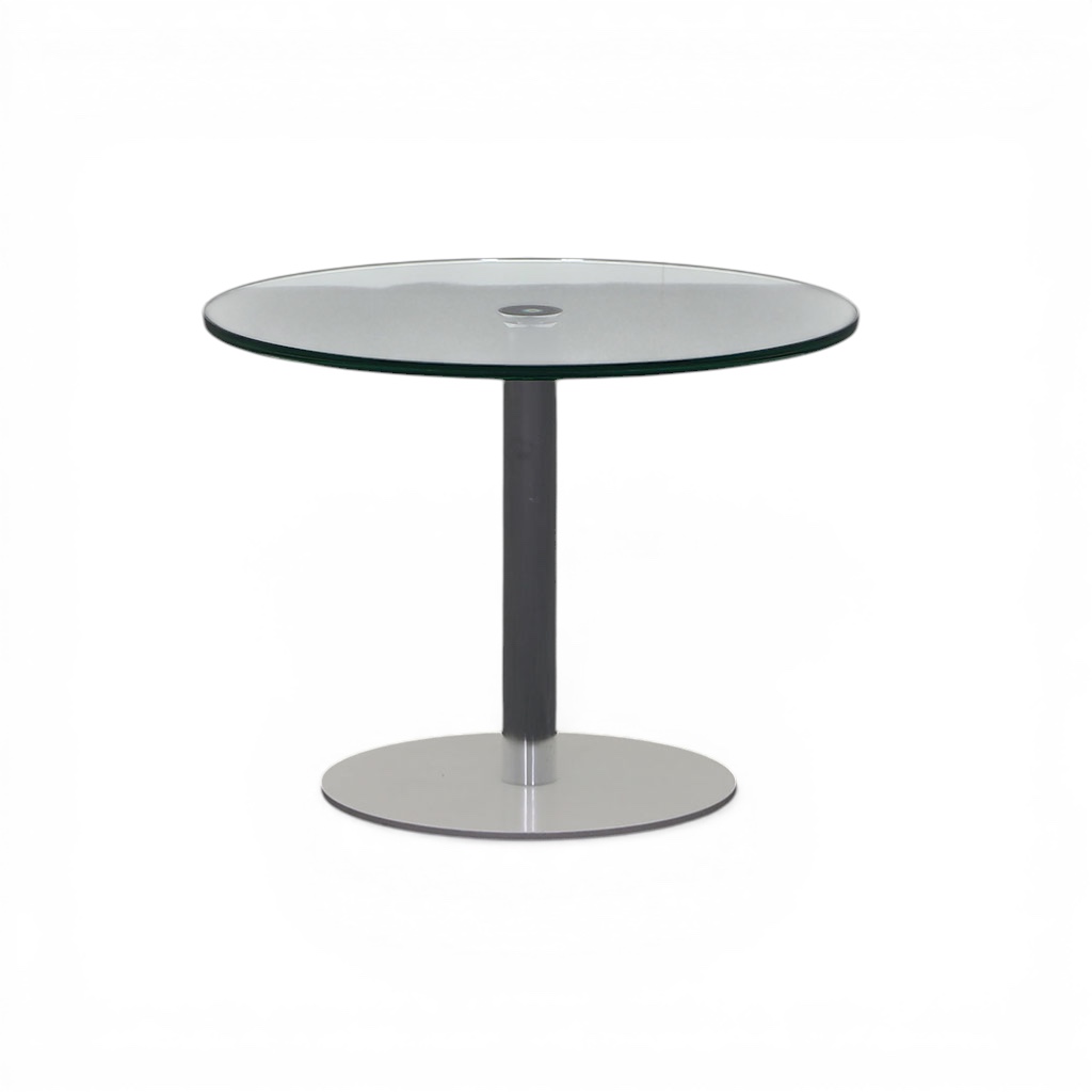 Glas Couchtisch (Normal gebraucht, Silbergrau)