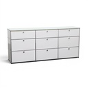 Sideboard USM Haller mit Glasdeckplatte (Gut)