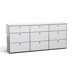 Sideboard USM Haller mit Glasdeckplatte (Gut)