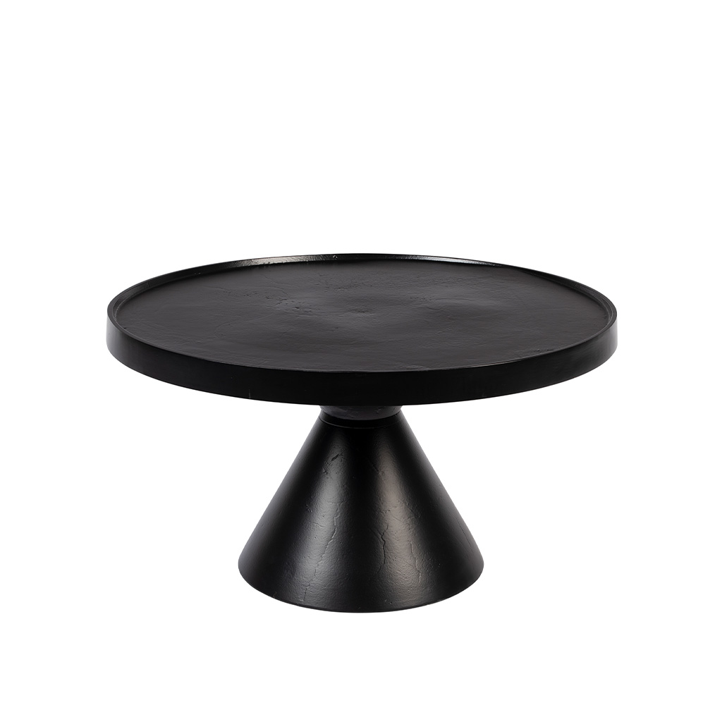 Image of Couchtisch Zuiver Floss 60x60 cm, Schwarz, Rund, Neu - Perfekt für Sofa und Lounge