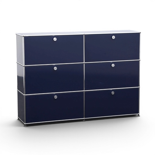 Highboard USM Haller (Blau, Normal gebraucht, mit Schlüssel)