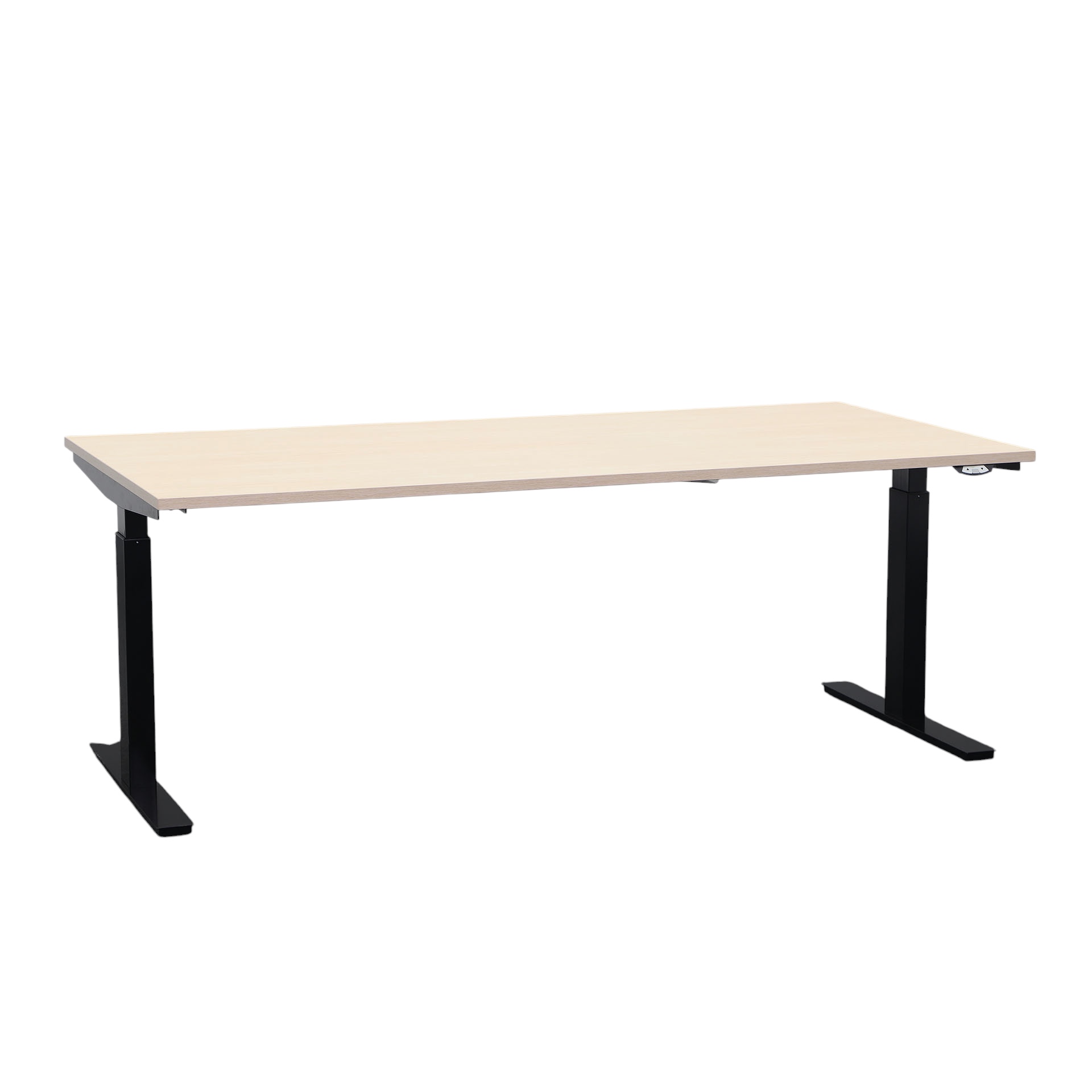 Ergonomischer Stehpult Haworth 200x100 cm, Eiche/Schwarz, Gut, Tisch - ideal fürs Homeoffice oder Büro