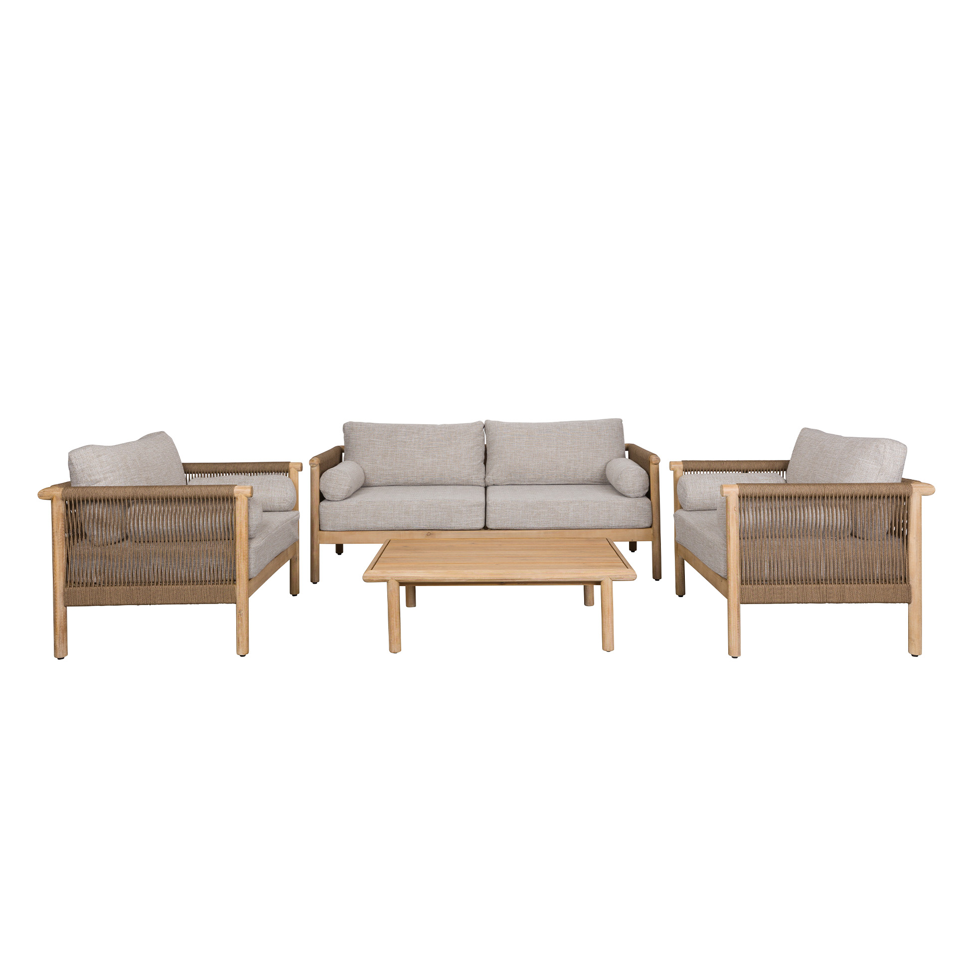 Gartenlounge Set Dutchbone Oasis Beige/Bois d