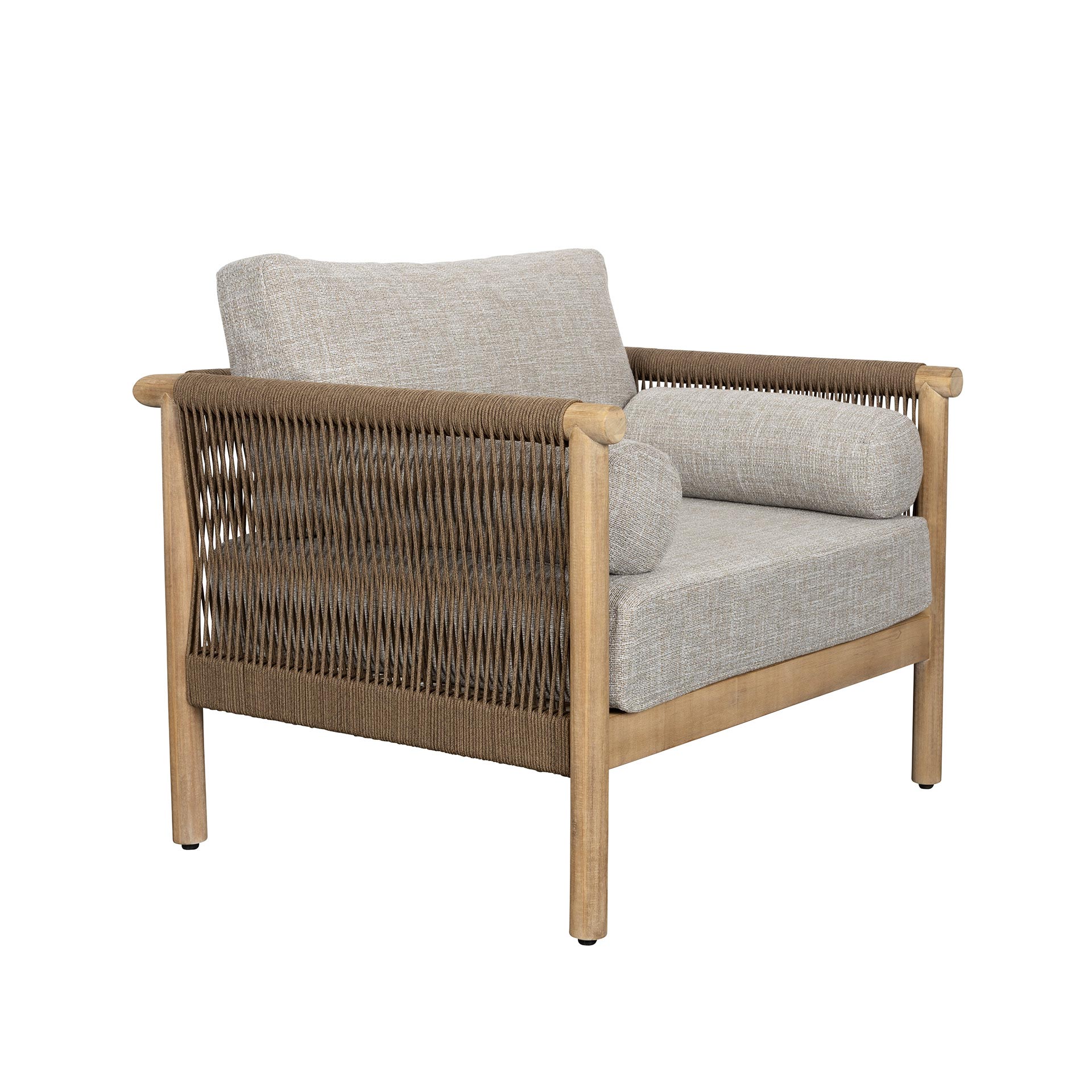 Garten Loungesessel Dutchbone Oasis 2er Set Beige/Akazie, Neu