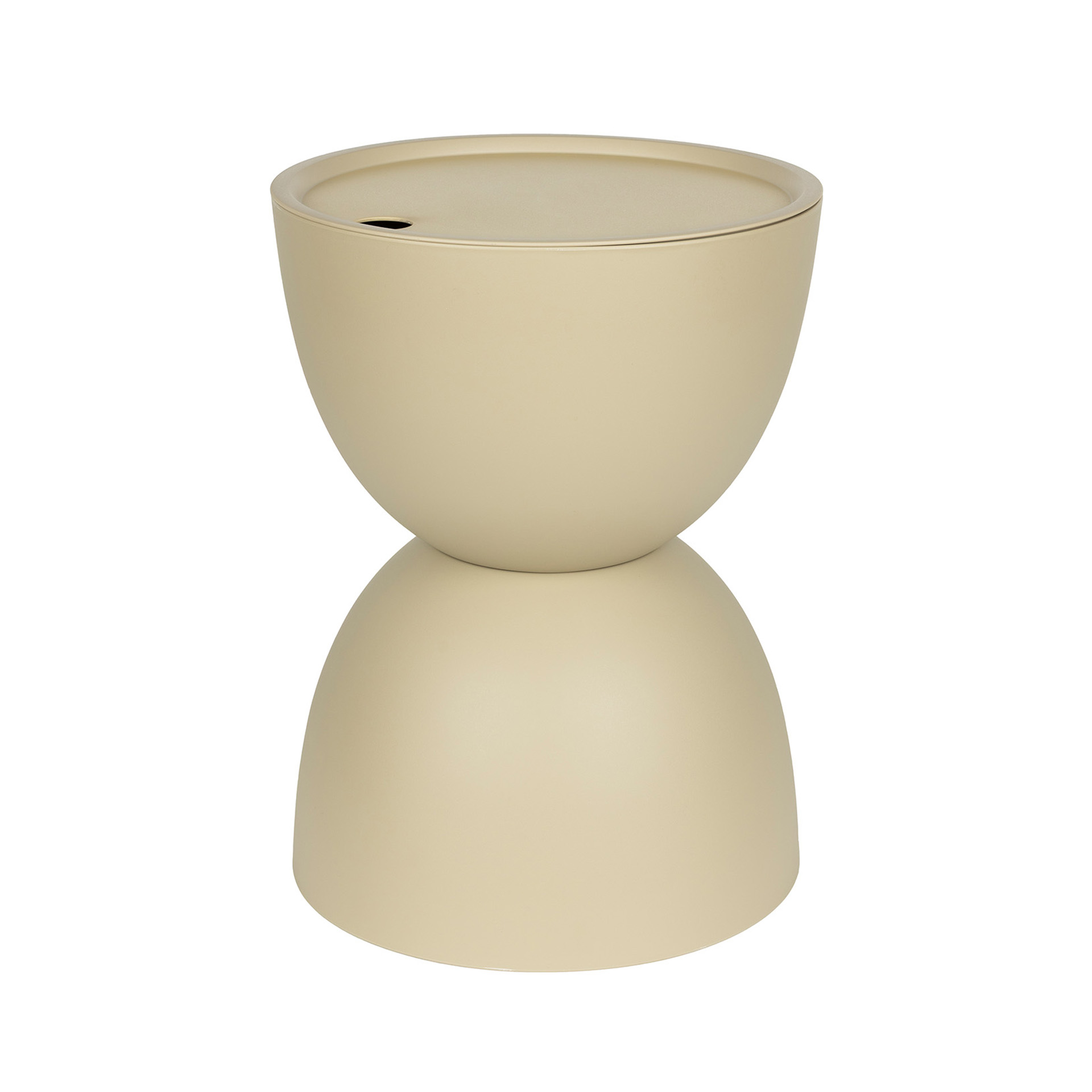 Image of Outdoor Beistelltisch Living Mara 34x34 cm, Beige, Rund, Neu Tisch - Optimal für moderne Büroeinrichtung