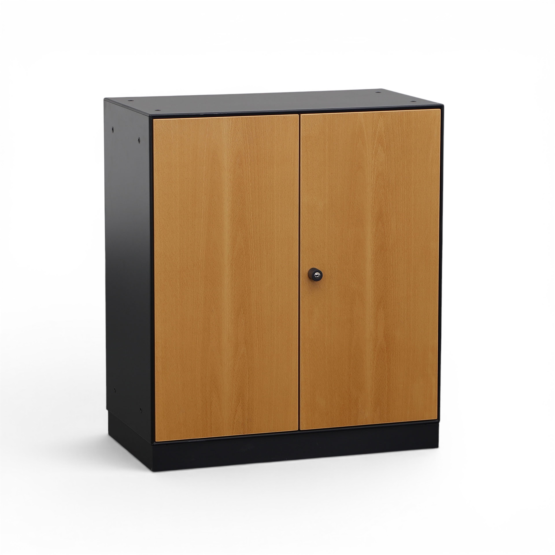Flügeltürschrank Vitra Schwarz, ohne Schlüssel, Normal gebraucht