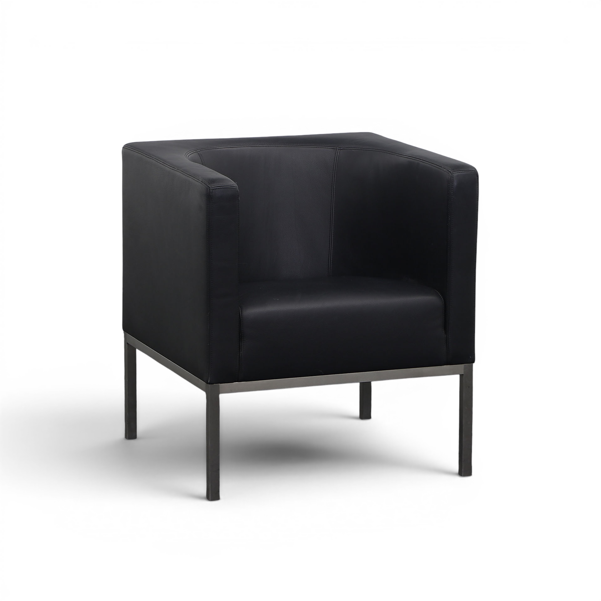 Fauteuil lounge Wiener Werkstätten Noir/Chromé, Normalement utilisé