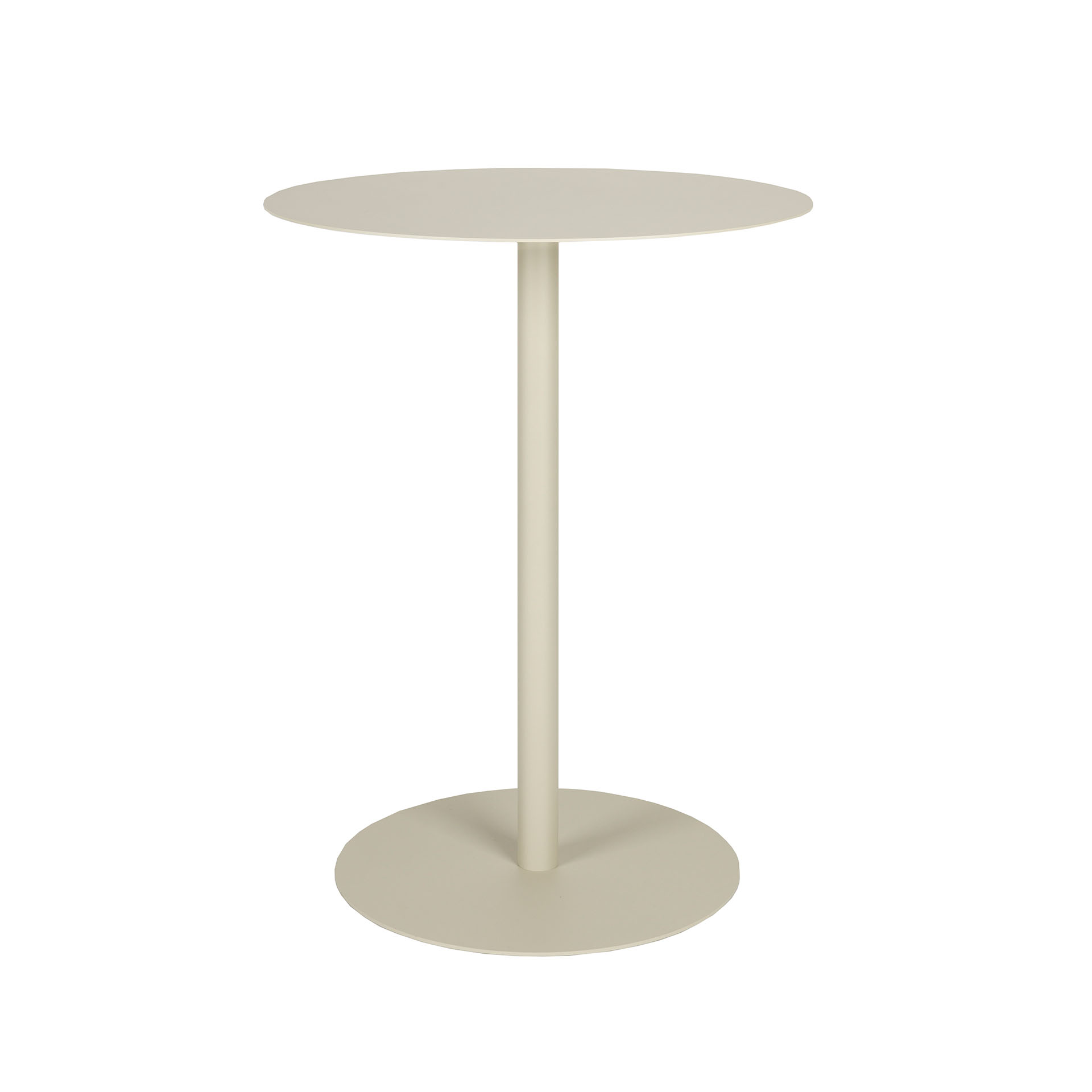 Image of Gartentisch - Bistrotisch Zuiver Snow 57x57 cm, Beige, Rund, Neu Tisch - Optimal für moderne Büroeinrichtung