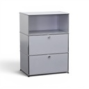 Highboard USM Haller (Normal gebraucht, Silbergrau, ohne Schlüssel)